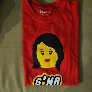 Gildan Red T-Shirt with G'MA Design New
